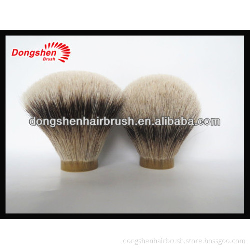 Fan shape&bulb shape silvertip badger hair knots shaving brush knot badger brush